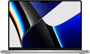late 2021 apple macbook pro with apple m1 pro chip (14 inch, 16gb ram, 512gb ssd) silver (renewed)