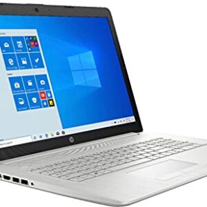 HP 17 Flagship Laptop Computer 17.3" FHD IPS Display 11th Gen Intel Quad-Core i5-1135G7 (Beats i7-10510U) 16GB RAM 512GB SSD Intel Iris Xe Graphics Webcam Win10 Silver + HDMI Cable