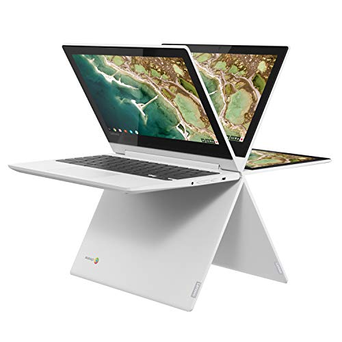 Lenovo Chromebook C330 2-in-1 Convertible Laptop, 11.6" HD Display, MediaTek MT8173C, 4GB RAM, 64GB Storage, Chrome OS, Blizzard White