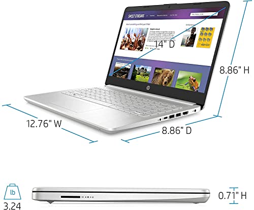 2022 Newest HP Notebook Laptop, 14" HD Touchscreen, AMD Ryzen 3 3250U Processor, 16GB DDR4 RAM, 256GB PCIe NVMe SSD, Webcam, HDMI, USB Type-C, Wireless-AC Wi-Fi 5, Bluetooth, Windows 11 Home, Silver