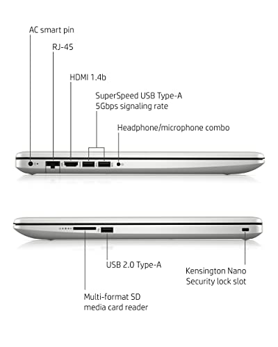 HP 17 Laptop PC, 11 Generation Intel Core, 4 GB RAM, 256 GB SSD, UHD Graphics, 17.3" HD+ Display, Windows 11 Home, Wi-Fi & Bluetooth Combo, 7 Ports, Long Battery Life, HD Webcam (17-by4025nr, 2022)
