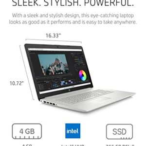 HP 17 Laptop PC, 11 Generation Intel Core, 4 GB RAM, 256 GB SSD, UHD Graphics, 17.3" HD+ Display, Windows 11 Home, Wi-Fi & Bluetooth Combo, 7 Ports, Long Battery Life, HD Webcam (17-by4025nr, 2022)