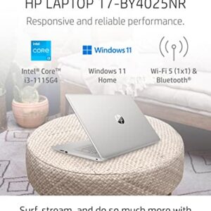 HP 17 Laptop PC, 11 Generation Intel Core, 4 GB RAM, 256 GB SSD, UHD Graphics, 17.3" HD+ Display, Windows 11 Home, Wi-Fi & Bluetooth Combo, 7 Ports, Long Battery Life, HD Webcam (17-by4025nr, 2022)