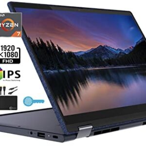 Lenovo 2022 Newest Yoga 6 Business 2-in-1 Laptop, 13.3" FHD IPS Touchscreen, AMD Octa-Core Ryzen 7 5700U (Beats i7-10510U), 16GB RAM, 2TB SSD, Backlit KB Fingerprint,18+ Hours, Win11 +MarxsolCables