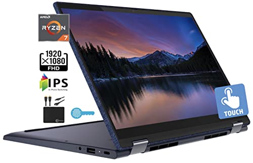 Lenovo 2022 Newest Yoga 6 Business 2-in-1 Laptop, 13.3" FHD IPS Touchscreen, AMD Octa-Core Ryzen 7 5700U (Beats i7-10510U), 16GB RAM, 2TB SSD, Backlit KB Fingerprint,18+ Hours, Win11 +MarxsolCables