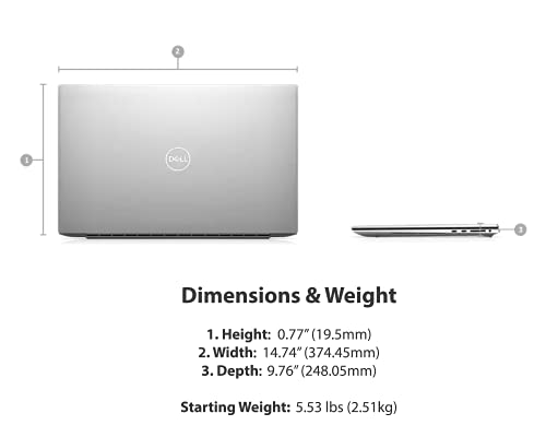 2021 Newest Dell XPS 17 Laptop 9710, 17" UHD+ Touch Display, Intel i7-11800H, GeForce RTX 3050, 32GB RAM, 1TB SSD, IR Camera, Backlit Keyboard, Fingerprint Reader, Wi-Fi 6, Thunderbolt, Win 10 Pro