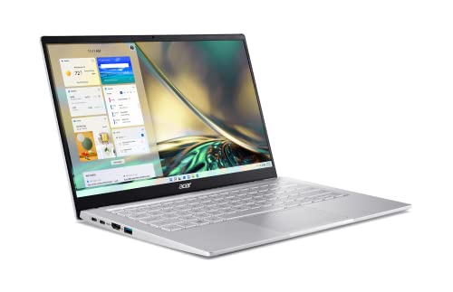 Acer Swift 3 Intel Evo Thin & Light Laptop | 14" QHD 100% sRGB | Intel Core i7-1260P | Intel Iris Xe Graphics | 16GB LPDDR4X | 512GB SSD | Killer Wi-Fi 6E AX1675 | Windows 11 Home | SF314-512-78JG