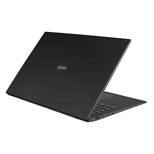 LG gram (2022) Laptop 16Z90Q 16" Display, Intel Evo 12th Gen Core i7, 16GB RAM, 256 GB SSD, Windows 11, Black