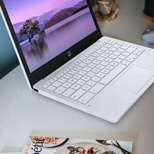 HP Chromebook 11-inch Laptop - Up to 15 Hour Battery Life - MediaTek - MT8183 - 4 GB RAM - 32 GB eMMC Storage - 11.6-inch HD Display - with Chrome OS™ - (11a-na0021nr, 2020 model, Snow White)