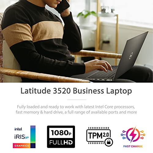 Dell 2022 Newest Latitude 3520 15.6" FHD Business Laptop, Intel Core i5-1135G7, 16GB RAM, 512GB PCIe SSD, Webcam, Wi-Fi 6, HDMI, Bluetooth, Windows 11 Pro