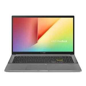 asus vivobook s15 s533 thin and light laptop, 15.6” fhd display, intel core i5-1135g7 cpu, 8gb ddr4 ram, 512gb pcie ssd, wi-fi 6, windows 11 home, ai noise-cancellation, indie black, s533ea-dh51