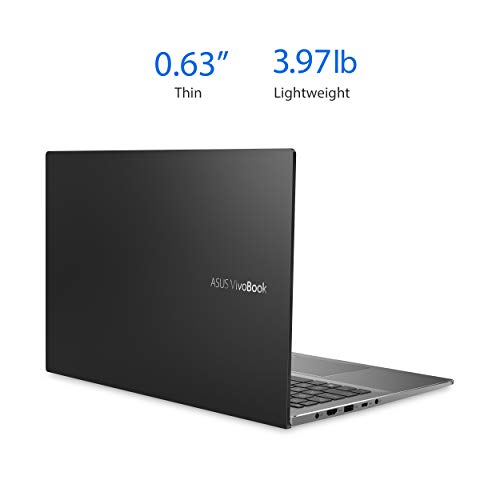 ASUS VivoBook S15 S533 Thin and Light Laptop, 15.6” FHD Display, Intel Core i5-1135G7 CPU, 8GB DDR4 RAM, 512GB PCIe SSD, Wi-Fi 6, Windows 11 Home, AI Noise-Cancellation, Indie Black, S533EA-DH51