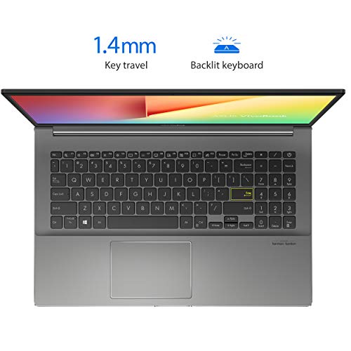 ASUS VivoBook S15 S533 Thin and Light Laptop, 15.6” FHD Display, Intel Core i5-1135G7 CPU, 8GB DDR4 RAM, 512GB PCIe SSD, Wi-Fi 6, Windows 11 Home, AI Noise-Cancellation, Indie Black, S533EA-DH51