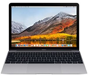 Apple MacBook 12in Laptop w/ Retina Display 1.2GHz Core M, (MJY42LL/A), 8GB Memory, 512GB Solid State Drive, Space Gray (Space Gray)(Renewed)