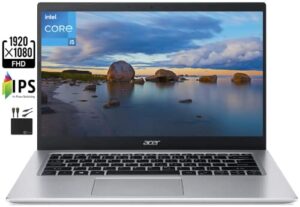 acer 2022 aspire 5 14″ fhd ips thin & light laptop, quad-core intel i5-1135g7 (upto 4.2ghz, beat i7-1065g7), iris xe graphics, 20gb ram, 1tb pcie ssd,wifi 6,webcam, 10h battery, win 11+marxsolcables