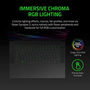 Razer Blade 15 Base Gaming Laptop 2020: Intel Core i7-10750H 6-Core, NVIDIA GeForce GTX 1660 Ti, 15.6" FHD 1080p 144Hz, 16GB RAM, 256GB SSD, CNC Aluminum, Chroma RGB Lighting, Thunderbolt 3, Black