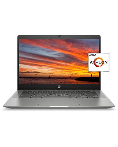 HP Chromebook 14b Laptop, AMD Athlon Silver 3050C Mobile Processor, 4 GB RAM, 64 GB eMMC Storage, 14-inch Full HD IPS Touchscreen, Google Chrome OS, Audio by B&O, Privacy Camera (14b-na0010nr, 2021)