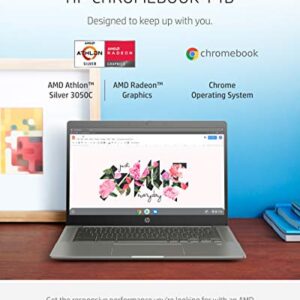 HP Chromebook 14b Laptop, AMD Athlon Silver 3050C Mobile Processor, 4 GB RAM, 64 GB eMMC Storage, 14-inch Full HD IPS Touchscreen, Google Chrome OS, Audio by B&O, Privacy Camera (14b-na0010nr, 2021)