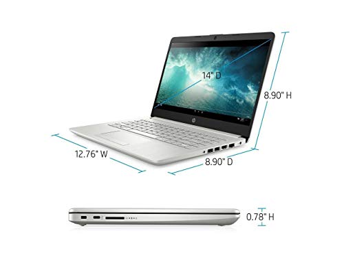 HP 14" Ryzen 3 4GB/128GB Laptop-Silver (Google Classroom Compatible)