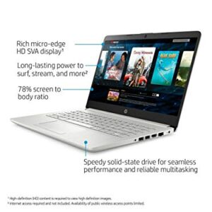 HP 14" Ryzen 3 4GB/128GB Laptop-Silver (Google Classroom Compatible)