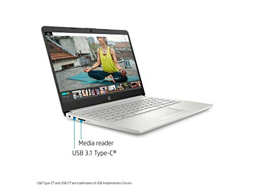 HP 14" Ryzen 3 4GB/128GB Laptop-Silver (Google Classroom Compatible)