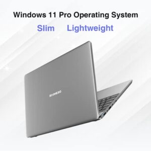 ECOHERO Windows 11 Laptop, 15.6 inches FHD(1920 x 1080) IPS Display, Intel Core i3-5005U, 12GB RAM and 512GB SSD Laptop Computer, 2.4G/5G WiFi, BT4.2 and RJ45, Full Functional Type C, Space Gray