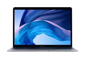 apple 13.3 inches macbook air with retina display, intel core i5 8th gen dual-core, 8gb ram, 128gb ssd – mid 2019, space gray mvfh2ll/a (renewed)