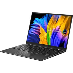 ASUS Zenbook Flip 14" 2.8K OLED 2-in-1 Touchscreen (16GB RAM, 1TB SSD, AMD 6-Core Ryzen 5 5600H (Beats i7-1165G7)) Business Convertible Laptop, Backlit, Fingerprint, IST HDMI, Win 11 Home, UN5401QA