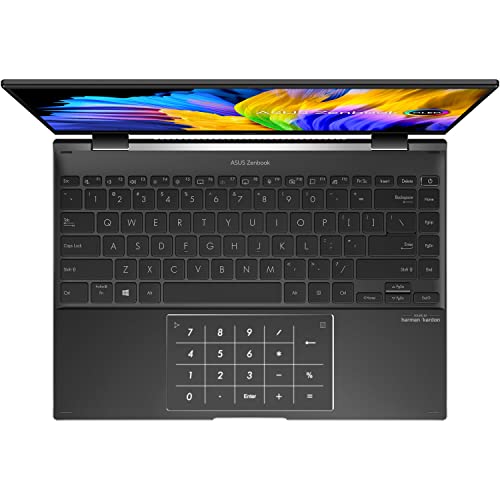 ASUS Zenbook Flip 14" 2.8K OLED 2-in-1 Touchscreen (16GB RAM, 1TB SSD, AMD 6-Core Ryzen 5 5600H (Beats i7-1165G7)) Business Convertible Laptop, Backlit, Fingerprint, IST HDMI, Win 11 Home, UN5401QA