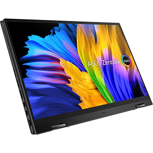 ASUS Zenbook Flip 14" 2.8K OLED 2-in-1 Touchscreen (16GB RAM, 1TB SSD, AMD 6-Core Ryzen 5 5600H (Beats i7-1165G7)) Business Convertible Laptop, Backlit, Fingerprint, IST HDMI, Win 11 Home, UN5401QA
