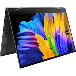 ASUS Zenbook Flip 14" 2.8K OLED 2-in-1 Touchscreen (16GB RAM, 1TB SSD, AMD 6-Core Ryzen 5 5600H (Beats i7-1165G7)) Business Convertible Laptop, Backlit, Fingerprint, IST HDMI, Win 11 Home, UN5401QA