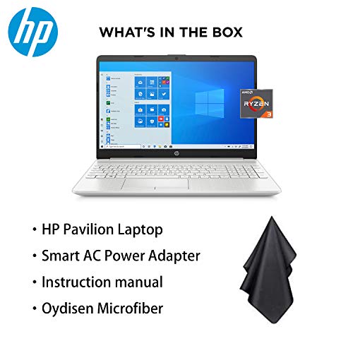 HP Pavilion Business & Student Laptop, 15.6" FHD Display, AMD Ryzen 3 3250U Processor (Beats i7-7600U), 16GB RAM, 512GB SSD, AMD Radeon Graphics, Webcam, WiFi, Bluetooth, HDMI, Windows 10 (Renewed)