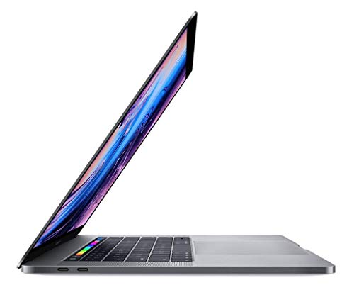 Apple 15.4in MacBook Pro Laptop (Retina, Touch Bar, 2.2GHz 6-Core Intel Core i7, 16GB RAM, 256GB SSD Storage) Space Gray (MR932LL/A) (2018 Model) (Renewed)