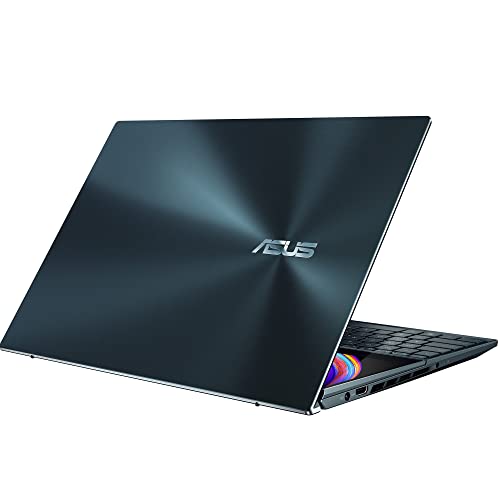 ASUS ZenBook Pro Duo 15.6" Touch 4K UHD OLED Laptop (Intel i7-12700H 14-Core 2.30GHz, 16GB LPDDR5, 1TB SSD, GeForce RTX 3060 6GB, Active Pen, Backlit KYB, WiFi 6E, Win 11 Home) w/Dockztorm Dock