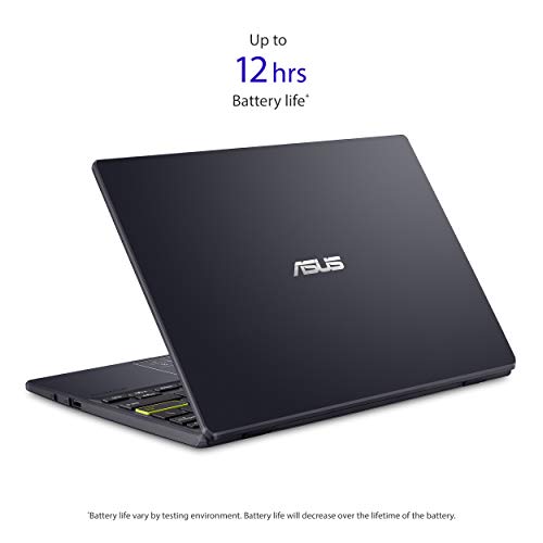 ASUS Laptop L210 11.6” Ultra Thin, Intel Celeron N4020 Processor, 4GB RAM, 64GB eMMC Storage, Windows 10 Home in S Mode with One Year of Office 365 Personal, L210MA-DB02,Star Black