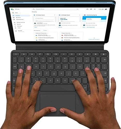 Lenovo Chromebook Duet, 2-in-1, 10.1" WUXGA (1920 x 1200) Display, MediaTek Helio P60T, 4GB LPDDR4X RAM, 128GB eMCP SSD, Chrome OS (Renewed)