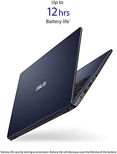 ASUS 2022 L410 Thin Light Student Laptop Computer, 14" FHD Display, Intel Celeron Processor, 4GB RAM, 512 GB Storage, 12Hours Battery, Backlit Keyboard, Windows 10 + 1 Year Microsoft 365, Star Black