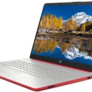 HP 2023 15'' HD IPS Laptop, Windows 11, Intel Pentium 4-Core Processor Up to 2.70GHz, 4GB RAM, 256GB SSD, HDMI, Super-Fast 6th Gen WiFi, Dale Red (Renewed)