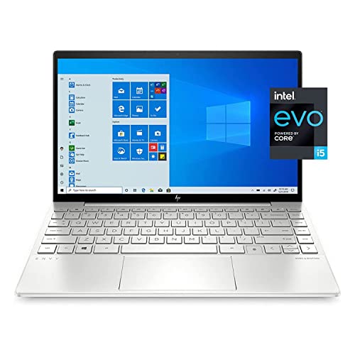 2022 Newest HP Envy Laptop, 13.3" Full HD 1080P Non-Touch 400nits Display, Intel Core i5-1135G7 Quad-Core Processor, 8GB RAM, 128GB SSD, Backlit Keyboard, WiFi 6, Webcam, HDMI, Windows 11 Home, Silver