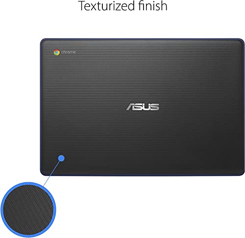 Asus 14'' Chromebook (Latest Model), Intel Celeron Dual Core Processor, 4GB RAM, 32GB eMMC Military-Grade Durability, Spill Resistant Keyboard, Long Battery Life, NLY MP, Chrome OS ‎Dark Blue