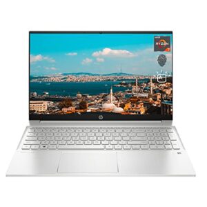 [windows 11 home] newest hp pavilion laptop, 15.6″ full hd display, amd ryzen 7 5700u processor, backlit keyboard, wi-fi 6, bluetooth, hdmi, usb type-c, silver (32gb ram | 1tb ssd)