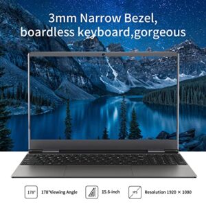 Bmax Laptop 15.6", 12GB DDR4 RAM 512GB SSD, Intel Celeron N5095 Quad Core Processor (up to 2.9GHz), 2K FHD IPS Display, Windows 11 Gaming Laptop Thin Traditional Computers Expandable 1TB SSD