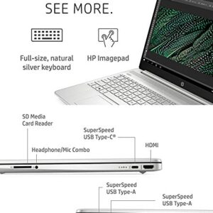 HP Pavilion 15 Laptop, 15.6" FHD IPS Anti-Glare Display, 11th Gen Intel Core i5-1135G7, Intel Iris Xe Graphics, 16 GB RAM, 256 GB PCIe SSD, Long Battery Life, Fingerprint Reader, Silver, Windows 11