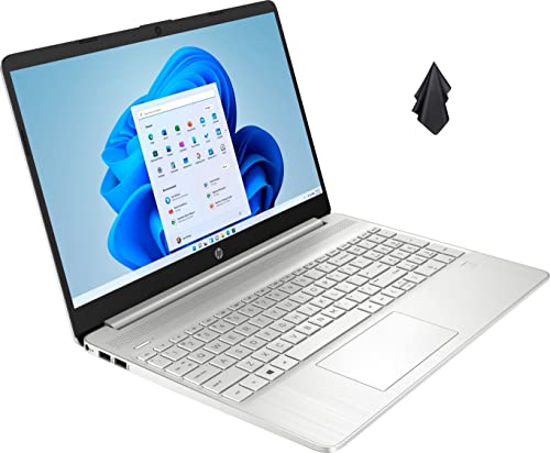 HP Pavilion 15 Laptop, 15.6" FHD IPS Anti-Glare Display, 11th Gen Intel Core i5-1135G7, Intel Iris Xe Graphics, 16 GB RAM, 256 GB PCIe SSD, Long Battery Life, Fingerprint Reader, Silver, Windows 11