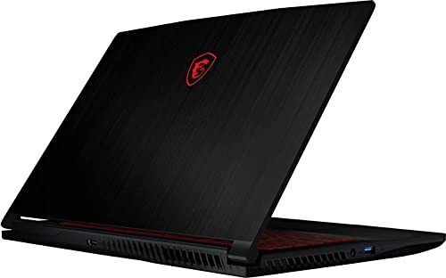 MSI Newest GF63 Thin 15.6" FHD Gaming Laptop, 10th Gen Intel 4-Core i5-10300H up to 4.5GHz(Beat i7-7920HQ), NVIDIA GTX 1650 MaxQ, 16GB DDR4, 512GB NVMe SSD, Ethernet, WiFi 6, HDMI, USB-A&C, Win10