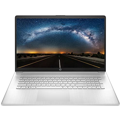 HP 17 Laptop, 17.3" HD+ Touchscreen, Intel Core i7-1255U Processor, 16GB RAM, 512GB SSD, Webcam, HDMI, Fingerprint Reader, Backlit Keyboard, Wi-Fi 6, Windows 11 Home, Silver