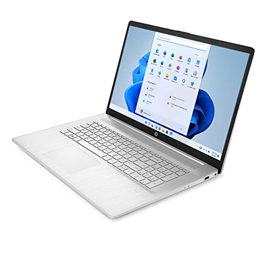 HP 17 Laptop, 17.3" HD+ Touchscreen, Intel Core i7-1255U Processor, 16GB RAM, 512GB SSD, Webcam, HDMI, Fingerprint Reader, Backlit Keyboard, Wi-Fi 6, Windows 11 Home, Silver