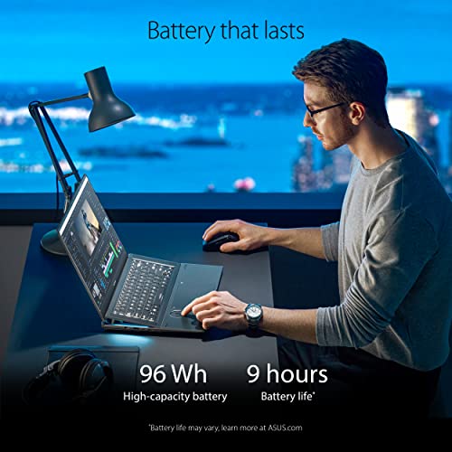 ASUS ZenBook Pro 16X OLED 16 inch 4K OLED 16:10 Touch Display, ASUS Dial, Intel Core i9-12900H, 32GB, 2TB, GeForce RTX 3060 GPU, Windows 11 Pro, Tech Black, UX7602ZM-XB96T