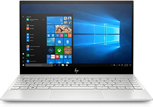 HP Envy Laptop, 13.3" Full HD Screen, Intel Core i5-8265U Quad-Core Processor, 8GB RAM, 256GB SSD, Wi-Fi, Bluetooth, Webcam, Backlit Keyboard, Fingerprint Reader, Windows 10, Silver (Non-Touchscreen)