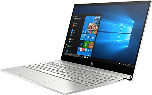 HP Envy Laptop, 13.3" Full HD Screen, Intel Core i5-8265U Quad-Core Processor, 8GB RAM, 256GB SSD, Wi-Fi, Bluetooth, Webcam, Backlit Keyboard, Fingerprint Reader, Windows 10, Silver (Non-Touchscreen)